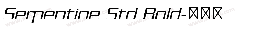Serpentine Std Bold字体转换